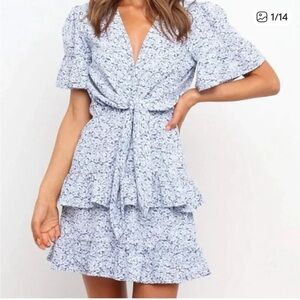Petal & Pup Ellicka Dress in Blue